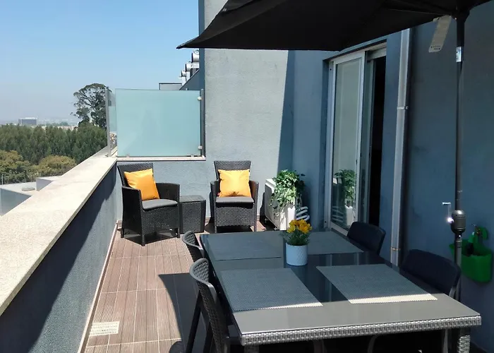 Porto Sunset Terrace With Ac & Free Park